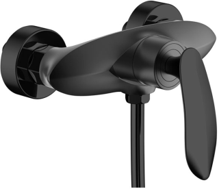 Смеситель для душа с ручным душем Groсenberg GB9001 Черный матовый